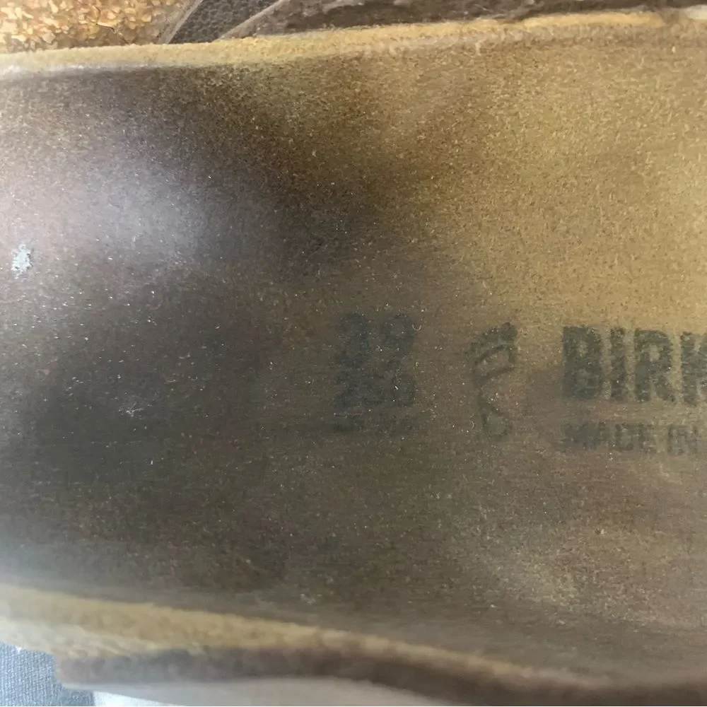 Birkenstock Gizeh Thong Sandals Sz 39 (US Women’s Size 8-8.5) Brown - Picture 10 of 11